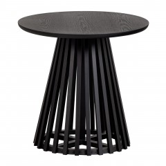 SIDETABLE BLACK SLAT LEG 50 